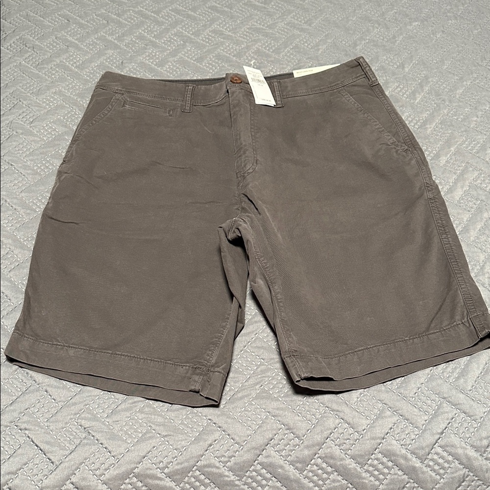 American Eagle Men’s Classic Charcoal Flat Front Flex Shorts, NWT’s, Size 33